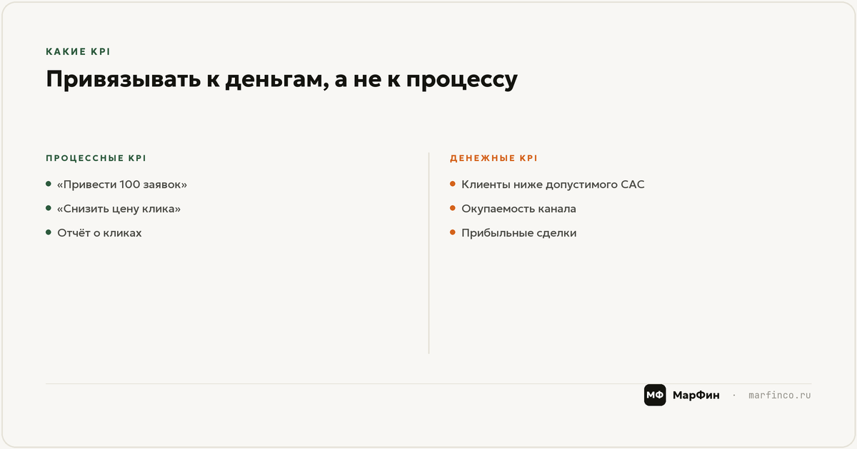 Как выстроить прозрачные KPI